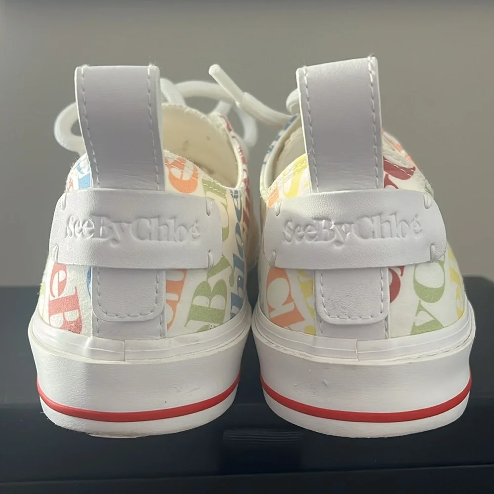 SEE BY CHLOE Colorful Tennis Sneakers - Picture 5 of 9